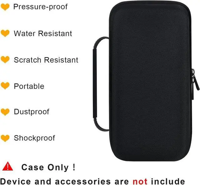 Alt view image 5 of 7 - BOVKE Travel Case for Halo Bolt Air 58830mWh/Air+ 55500 mWh Portable Emergency Power Kit Car Jump Starter with Tire Pump, Car Charger Phone Laptop Battery Holder, Mesh Pocket fit Jumper Cables, Black