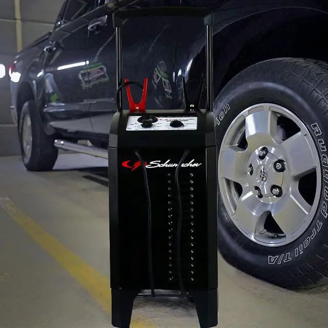 Alt view image 4 of 7 - Schumacher Electric Wheeled 10A Car Battery Charger & Maintainer SC1633
