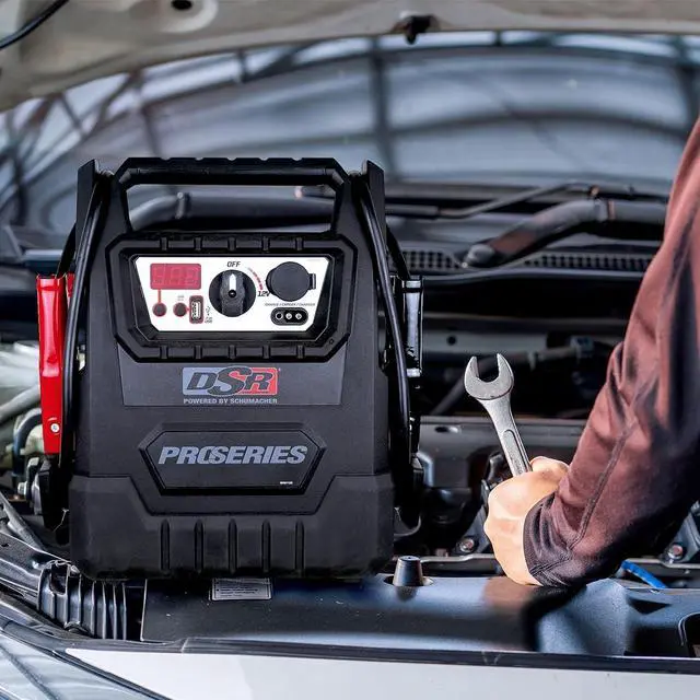 Alt view image 3 of 6 - Schumacher DSR157 - ProSeries Jump Starter - 12V 2000 Peak Amps Portable Car Jump Starter + Maintainer - Jumper Cables with Battery Pack - 400 cranking amps