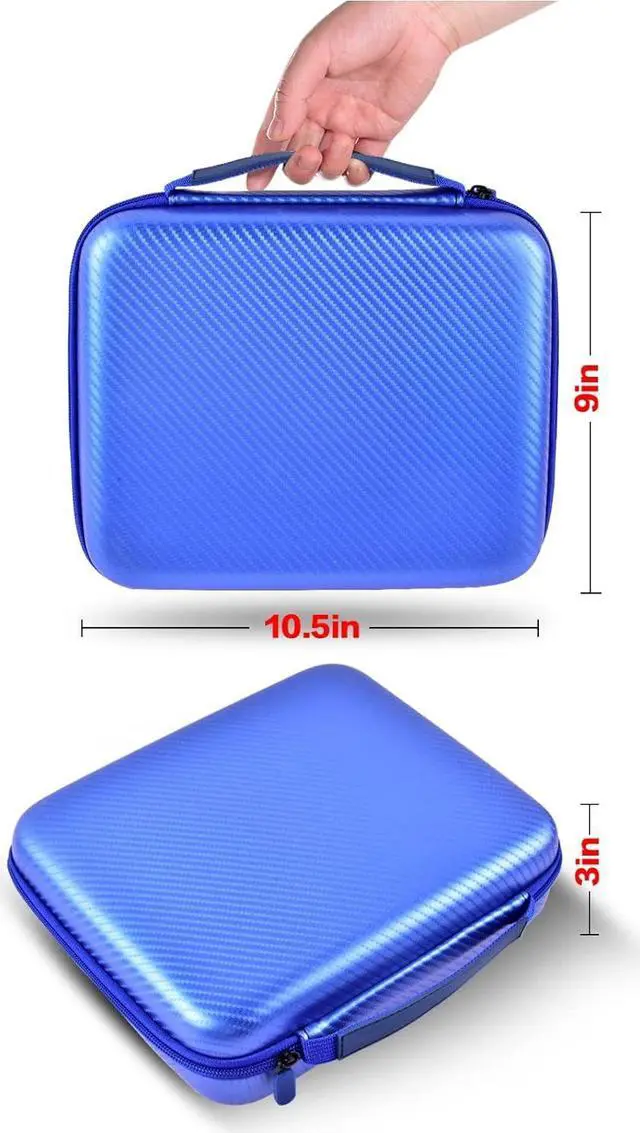 Alt view image 4 of 5 - Case Compatible with Halo Bolt Air 58830/57720/ Air+ 55500/ for ACDC Max Emergency Power Kit Car Jump Starter with Tire Pump. Car Charger Power Bank Holder for Battery Jump Starters -Blue(Box Only)
