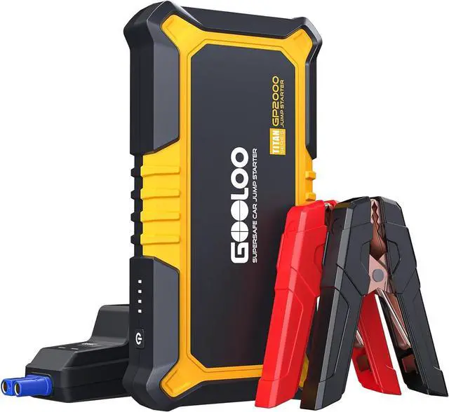 Main image of GOOLOO New GP2000 Jump Starter 2000A Car Starter Battery Pack (Up to 8.0L Gas, 6.0L Diesel Engine),12V Car Battery Charger Jumper Starter, Supersafe Portable Lithium Jump Box with USB Quick Charge