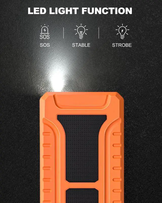 Alt view image 3 of 6 - Car Jump Starter, 4000A Peak Battery Jump Starter (for All Gas or Up to 10L Diesel), Portable Battery Booster Power Pack, 12V Auto Jump Box with LED Light,Power Bank, USB Quick Charge
