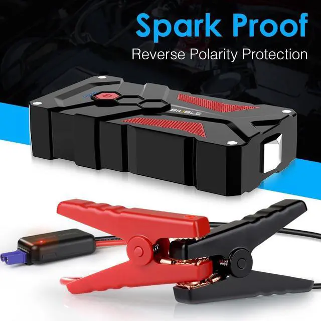 Alt view image 4 of 7 - BIUBLE Jump Starter Car Jump Starter Auto Battery Booster Pack 3000A Peak 12V with USB Quick Charge 3.0,Lithium Jump Box with LED Light(Up to 7.0L Gas or 5.5L Diesel Engine)