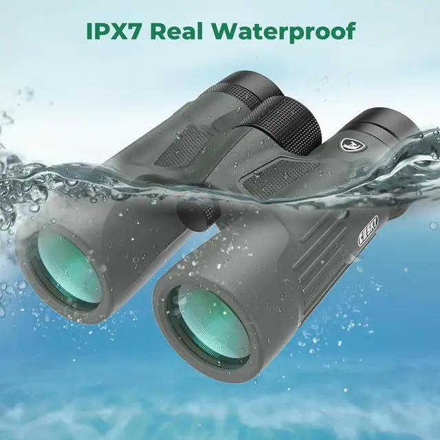 Alt view image 5 of 6 - Gosky 10x42 Binoculars for Adults High Powered with Phone Adapter & Tripod | Super Bright, BAK4 Prism, IPX7 Waterproof, for Bird Watching Hunting Cruise Safari Travel Outdoor Sports Concert