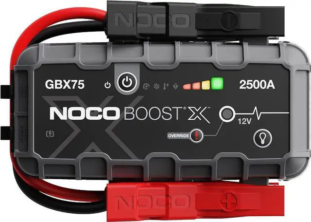 Main image of NOCO Boost X GBX75 2500A 12V UltraSafe Portable Lithium Jump Starter, Car Battery Booster Pack, USB-C Powerbank Charger, and Jumper Cables for up to 8.5-Liter Gas and 6.5-Liter Diesel Engines