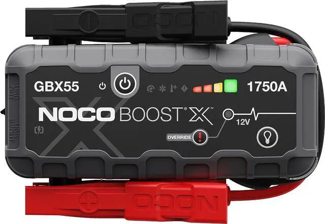 Main image of NOCO Boost X GBX55 1750A 12V UltraSafe Portable Lithium Jump Starter, Car Battery Booster Pack, USB-C Powerbank Charger, and Jumper Cables for up to 7.5-Liter Gas and 5.0-Liter Diesel Engines