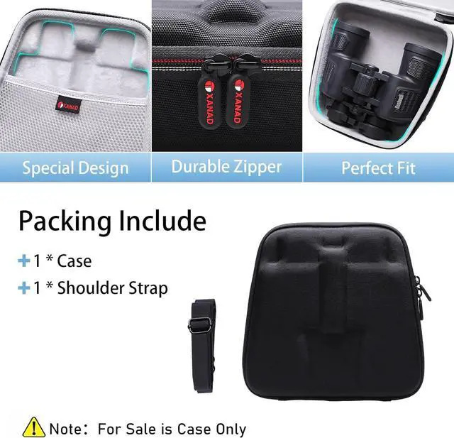 Alt view image 4 of 6 - XANAD Binoculars Case for TQYUIT or FONSAWA 20x50 HD Professional/Waterproof Binoculars, BAK4 Prism FMC Lens Binoculars