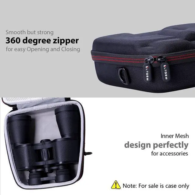 Alt view image 2 of 7 - LTGEM Hard Case for TQYUIT or FONSAWA Binoculars 20x50, Waterproof Binoculars with BAK4 Prism and FMC Lens