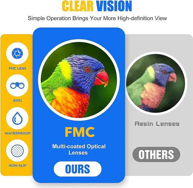 Alt view image 5 of 7 - LET'S GO! Binocular for Kids, Compact High Resolution Shockproof Binoculars