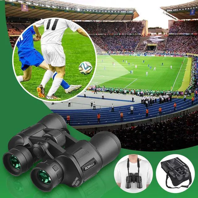 Alt view image 5 of 6 - 20x50 Binoculars for Adults High Powered, Military Compact HD Professional/Daily Waterproof Binoculars Telescope for Bird Watching Travel Hunting Football Games Stargazing with Carrying Case and Strap
