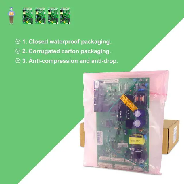 Alt view image 4 of 6 - WR55X11098 Refrigerator Electronic Control Board, Compatible with ge PGCS1RKZJSS, PSQS6YGZBESS, PFSS5RKZASS, PFCF1RKZABB,PGS25KSEAFSS, PFSF5RKZCBB,ETC. Replace WR55X11076, WR55X11077, WR55X11097, ETC