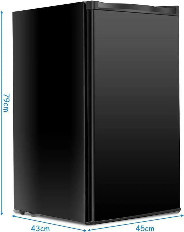 Alt view image 3 of 7 - Safeplus Mini Dorm Compact Refrigerator, 3.2 Cu.Ft Compact Refrigerator Under Counter Refrigerator with Small Freezer Removable Glass Shelves - Drinks Food Beer Storage for Office Dorm or Apartment