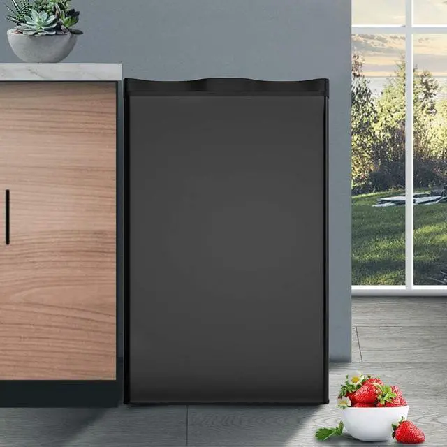 Alt view image 7 of 7 - Safeplus Mini Dorm Compact Refrigerator, 3.2 Cu.Ft Compact Refrigerator Under Counter Refrigerator with Small Freezer Removable Glass Shelves - Drinks Food Beer Storage for Office Dorm or Apartment
