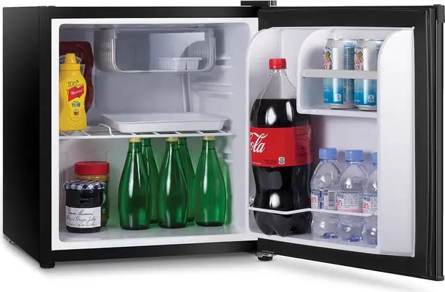 Alt view image 2 of 7 - Commercial Cool CCR16B Compact Single Door Refrigerator and Freezer, 1.6 Cu. Ft. Mini Fridge, Black