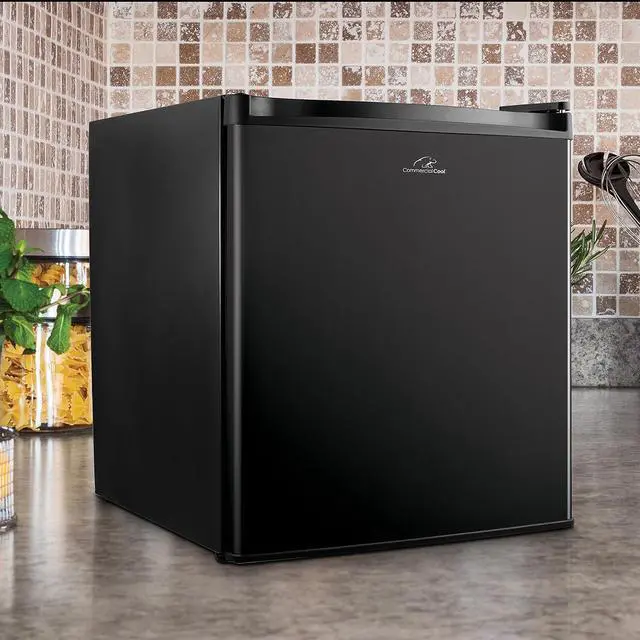 Alt view image 3 of 7 - Commercial Cool CCR16B Compact Single Door Refrigerator and Freezer, 1.6 Cu. Ft. Mini Fridge, Black
