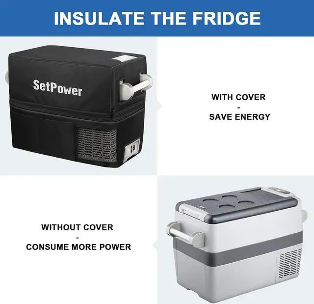 Alt view image 5 of 7 - Setpower Insulated Protective Cover for AJ30 Portable Refrigerator Freezer, suitable for AJ30 Only