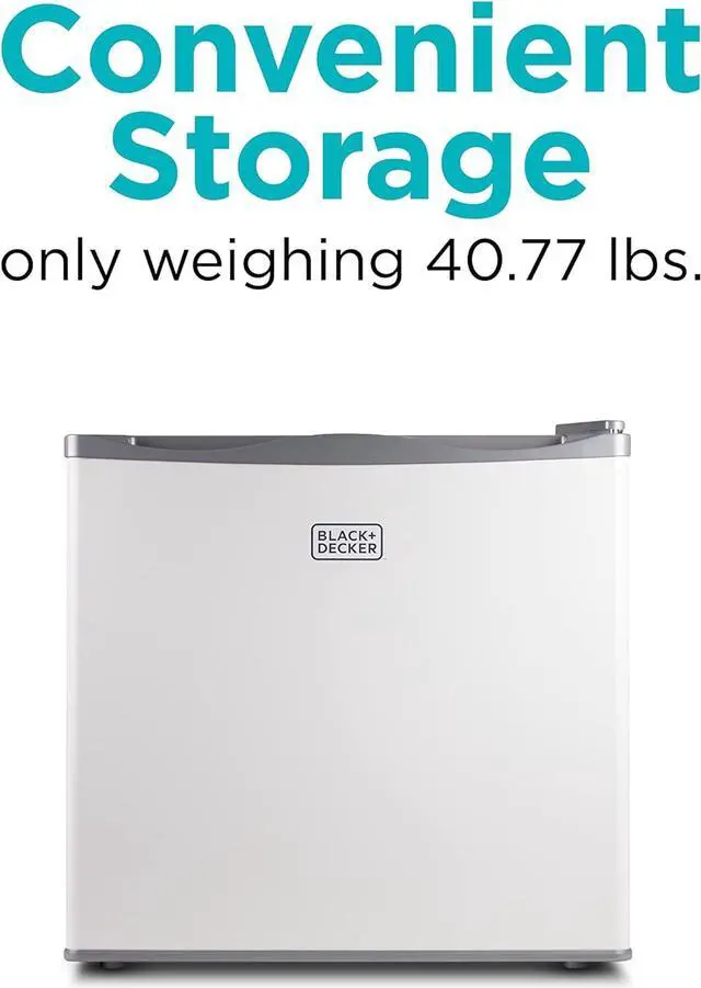 Alt view image 3 of 6 - BLACK+DECKER 1.2 Cu. Ft. Compact Upright Freezer, Mini Deep Freeze with Full-Width Wire Shelf