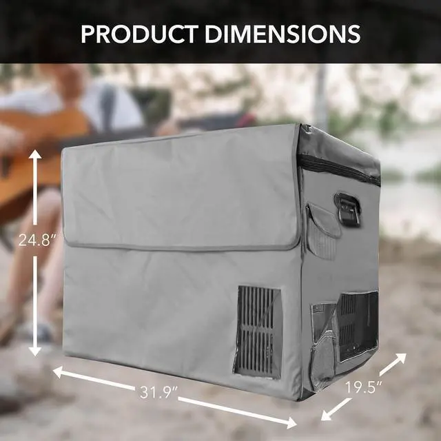 Alt view image 3 of 4 - Whynter FM-901TBG FM-901DZ Portable Refrigerator and Deep Freezer Chest Transit Bag, Gray