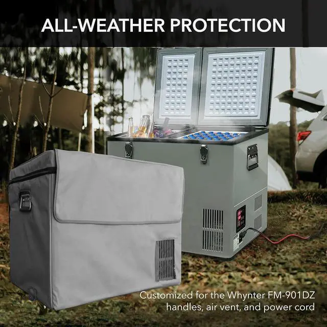Alt view image 4 of 4 - Whynter FM-901TBG FM-901DZ Portable Refrigerator and Deep Freezer Chest Transit Bag, Gray