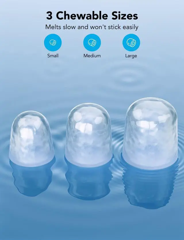 Alt view image 5 of 7 - GoveeLife Smart Ice Makers, Portable Countertop Ice Maker Machine with Self-Cleaning, 6 Mins 9 Bullet Ice, 26lbs/24Hrs, Voice Remote for Home Kitchen Party Camping, with Ice Scoop Stainless Silver