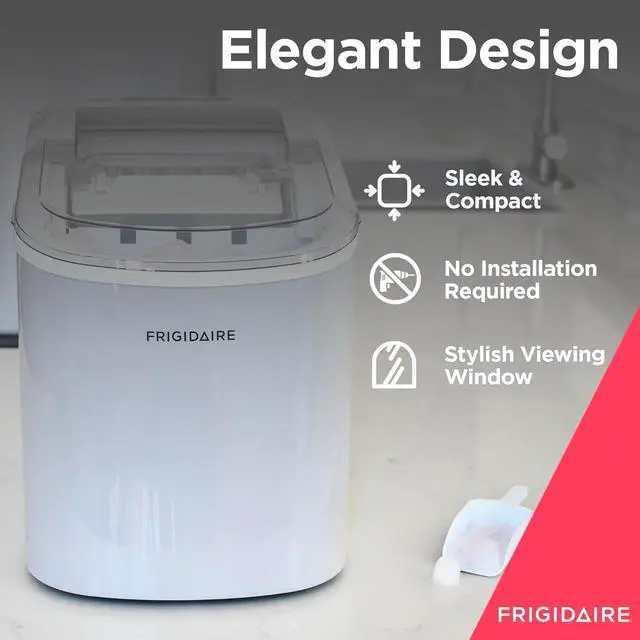 Alt view image 2 of 6 - FRIGIDAIRE EFIC189-Silver Compact Ice Maker, 26 lb per Day, Silver (Packaging May Vary)