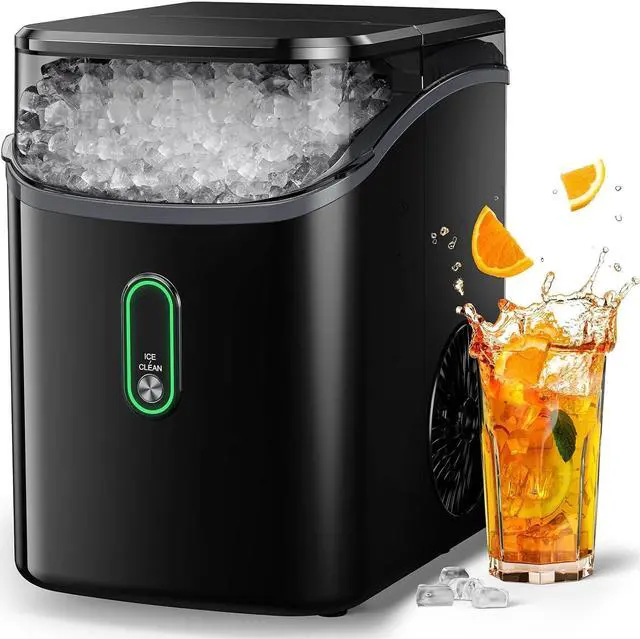 Main image of Silonn Nugget Ice Maker Countertop, Pebble Ice Maker with Soft Chewable Ice, One-Click Operation Ice Machine with Self-Cleaning, 33lbs/24H for Home,Kitchen,Office