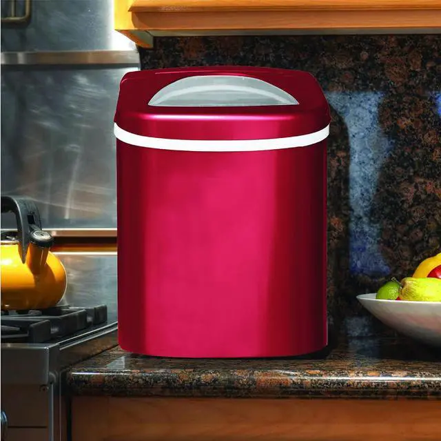 Alt view image 5 of 6 - Compact Ice Maker, Red