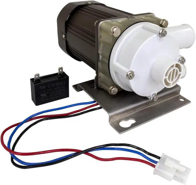 Alt view image 2 of 7 - IMM Ice Machine Motor Replacement for Hoshizaki S-0730 Ice Machine Motors Includes mounting Plate, 14 inch Cable & Plug.