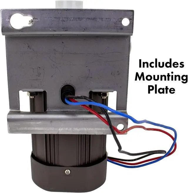 Alt view image 4 of 7 - IMM Ice Machine Motor Replacement for Hoshizaki S-0730 Ice Machine Motors Includes mounting Plate, 14 inch Cable & Plug.