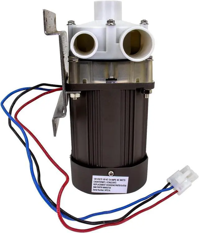 Alt view image 7 of 7 - IMM Ice Machine Motor Replacement for Hoshizaki S-0730 Ice Machine Motors Includes mounting Plate, 14 inch Cable & Plug.
