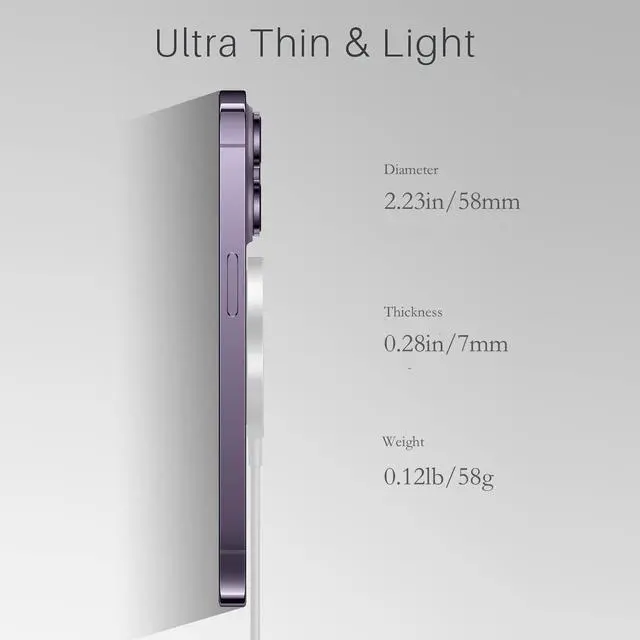 Alt view image 6 of 7 - Magnetic Wireless Charger for iPhone 15/15 Pro/15 Plus/15 Pro Max,FDGAO 2 in 1 15W Fast Magnetic Charging Compatible with Mag-Safe Charger for iPhone 15/14/13/12 Series and /Pro 2/3