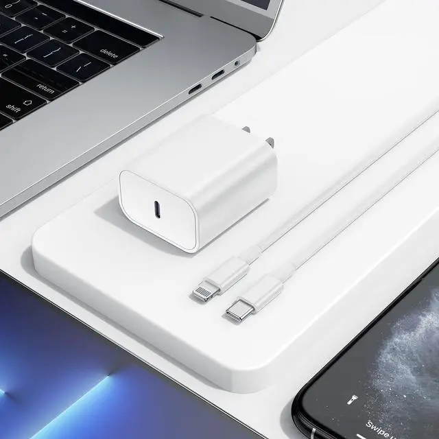 Alt view image 5 of 6 - 3Pack 10ft iPhone Charger Fast Charging Block,MFi Certified Type-C Wall Plug and USB C to Lightning Cable Cord Long,Apple Charger Power Adapter Cube Brick Box for iPhone 14 Pro/13 Pro Max/12 Min/12/11