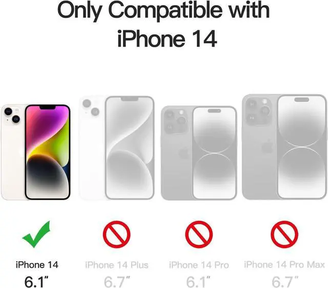 Alt view image 2 of 6 - Matte Case for iPhone 14 6.1-Inch, Shockproof Military Grade Drop Protection, Frosted Translucent Back Phone Cover, Anti-Fingerprint (Sky Blue)