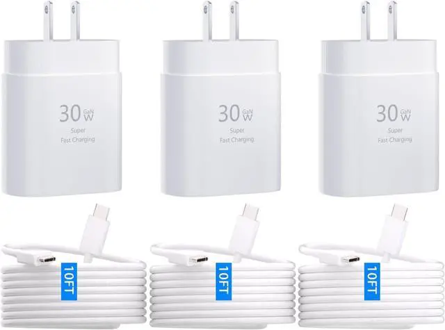 Main image of iPhone 15 Pro Max Charger 30W USB C iPhone 15 Charger Block Fast Charging with 10FT Long Type C Cord Cable for iPhone 15/15 Pro/15 Pro Max/15 Plus, iPad Pro/Mini/Air, Samsung S24/S23/ Ultra-3 Pack