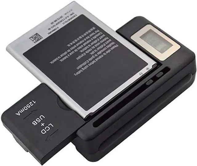 Main image of Universal LCD Battery Charger, Travel chargering for Samsung Galaxy S3 S4 S5 Note 2 3 4, Edge, Mega, LG, Huawei, HTC, ZTE, etc