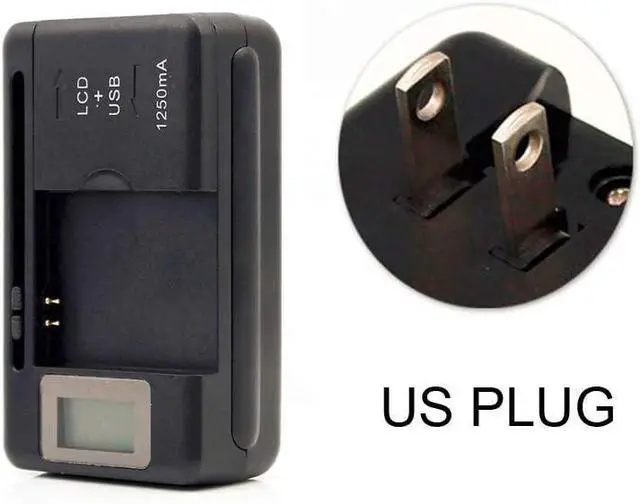 Alt view image 3 of 7 - Universal LCD Battery Charger, Travel chargering for Samsung Galaxy S3 S4 S5 Note 2 3 4, Edge, Mega, LG, Huawei, HTC, ZTE, etc