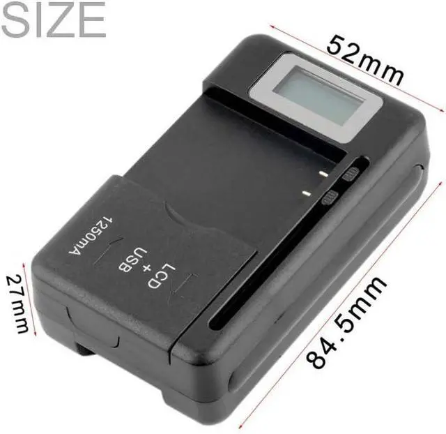 Alt view image 4 of 7 - Universal LCD Battery Charger, Travel chargering for Samsung Galaxy S3 S4 S5 Note 2 3 4, Edge, Mega, LG, Huawei, HTC, ZTE, etc