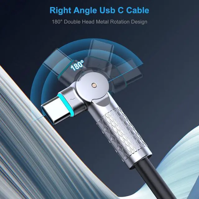 Alt view image 4 of 7 - USB C Cable 10FT 240W,USBC to USBC Cable,Type C Fast Charging Cord Compatible with for iPhone 16 15 Series,MacBook,iPad,Pixel,Samsung Galaxy and More-Black