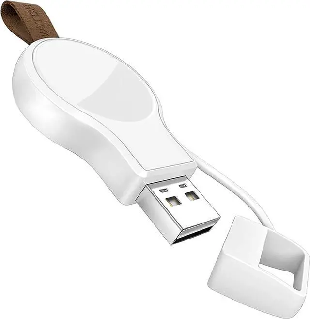 Main image of NEWDERY Charger for Apple Watch Portable iWatch USB Wireless Charger, Travel Cordless Charger with Light Weight Magnetic Quick Charge for Apple Watch Ultra Series 8 7 6 5 4 3 2 1 SE, White
