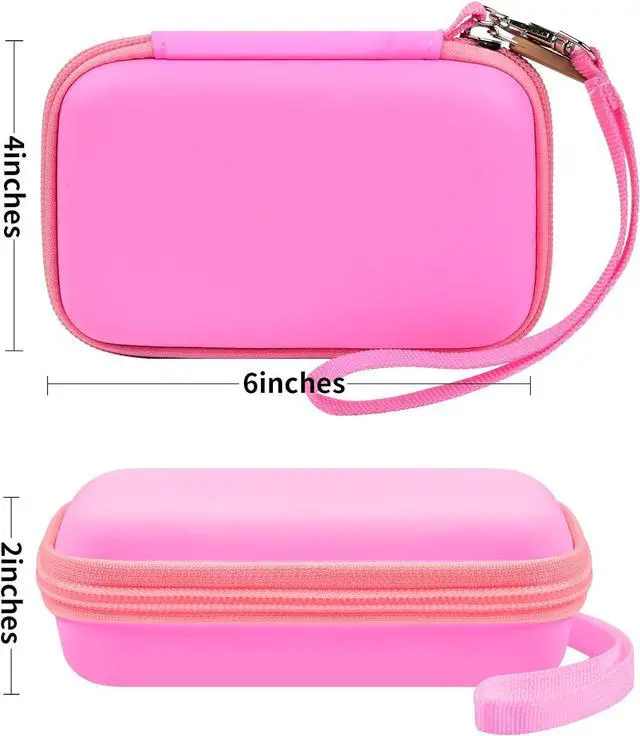 Alt view image 4 of 7 - Travel Case for UCOMX for Nano/for Iseyyox/for LISEN/for RTOPS 3 in 1 Wireless Charger, Foldable Magnetic Charging Station Storage Holder Bag for Fast Charge Pad Cable and Adapter, Pink-Box Only