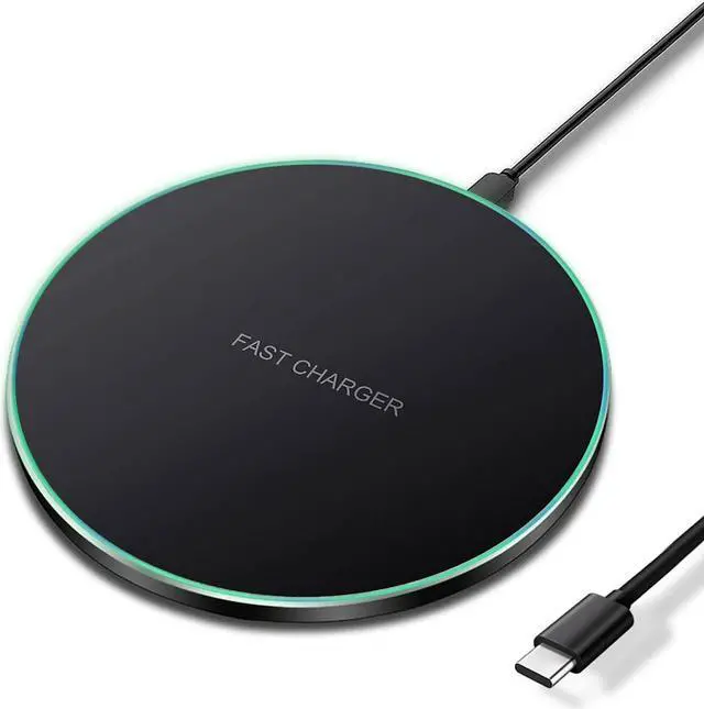 Main image of Wireless Charger 20W Max Fast Wireless Charging Pad Compatible with iPhone 11, 12, 13, 14 15 Pro/Pro Max,XS, XS Max, XR, 8 Plus, Air Pods Pro/3/2; for Samsung Galaxy/Note, Galaxy Buds (Black)