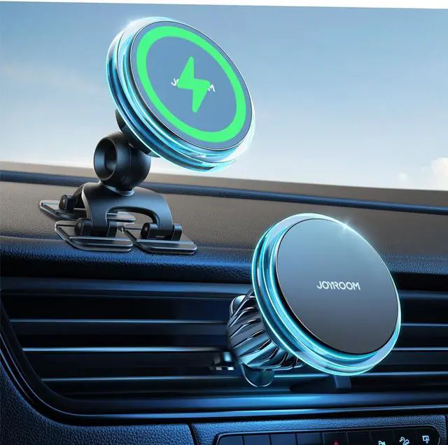 Main image of JOYROOM for MagSafe Car Mount Charger, 2024 Upgraded 15W Fast Charging Magnetic Wireless Car Charger Suitable for [Vent+Dash+Wall], for Magsafe Charger Car Phone Holder Mount for iPhone 15/14/13/12