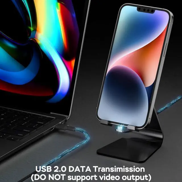 Alt view image 7 of 7 - USB C Charger Cable,60W 6ft Type C Charging Cable,Flat 90-Degree C-Port,Type C Fast Charging with L Design Right Angle Seamless Charging for iPhone 15 Pro/Pro Max,,Samsung S23/S22/S21 etc.