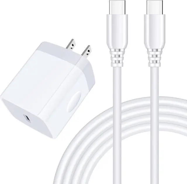 Main image of USB C Fast Samsung Charger Box 6ft C to C Cord for Galaxy S25 Ultra S25 Plus A16 5G A14 5G,A15 A25 A13 A54,A24 S24 FE S23 A03s A53 A23 S22 S21 S20,20W Wall Android Phone Block Type C Charging Cable