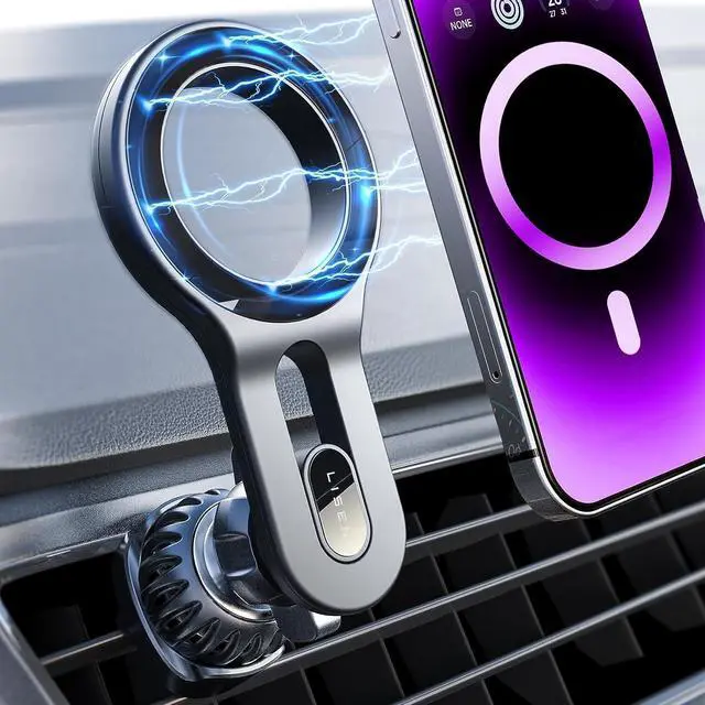 Main image of for iPhone 16 MagSafe Car Mount [Quick Install] Magnetic Car Phone Holder Vent Jeep Truck Accessories Gifts for Men Women Him Her Fit for iPhone 16 Pro/Pro Max 15 14 13 12  Edge S25