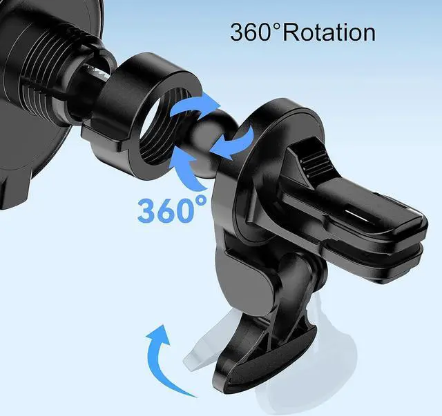 Alt view image 6 of 7 - HOSEASON for Magsafe Car Mount Charger [15W PRO Charging] iPhone Wireless Car Charger for iPhone Car Accessories Magnetic Phone Holder Mount, Fits iPhone 15 Pro Max Plus Mini 14 13 12 (Black)