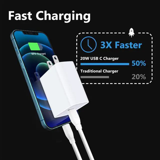 Alt view image 4 of 7 - USB C Google Pixel 8 Fast Charger Block for Google Pixel 8 Pro 7a 7 Pro 6a 6 Pro 5a 5 4a 4 XL 3a 3 2XL,20W Fast Wall Charger Box PD Power Adapter for iPhone 15 14 13 12 11 Pro Max,Samsung S24 S23 S22