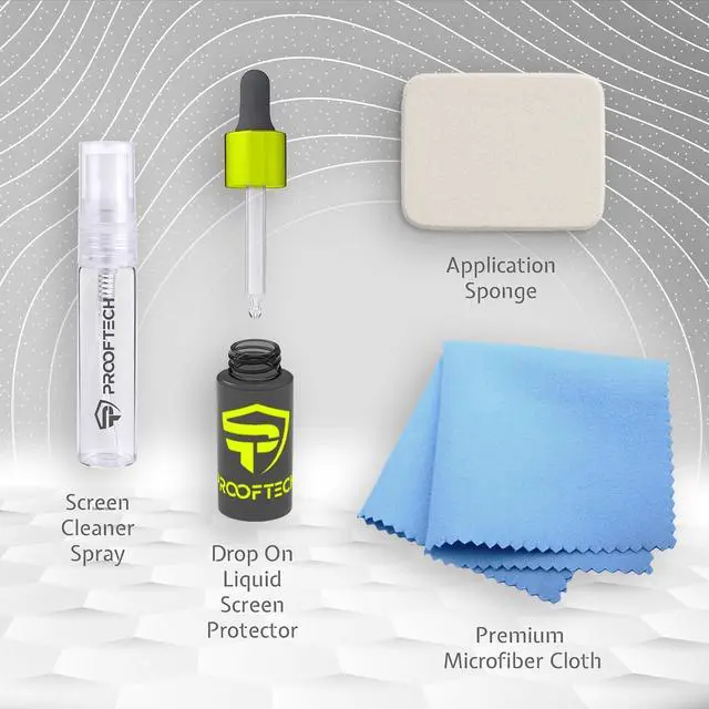 Alt view image 2 of 5 - ProofTech DROP ON Liquid Glass Screen Protector for up to 10 Devices - Wipe On Scratch and Crack Resistant Nano Protection for All Phones Tablets Smart Watches Universal