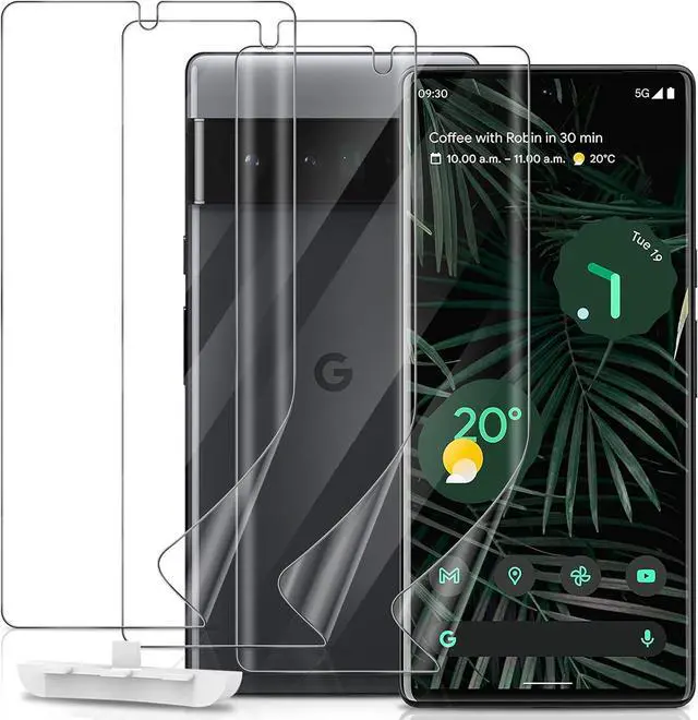 Main image of 3 PACK Screen Protector for Google Pixel 6 Pro Flexible TPU Film [Support Fingerprint Touch] [HD Full Coverage] [Easy Installation] [Scratch Resistant] [Bubble Free]