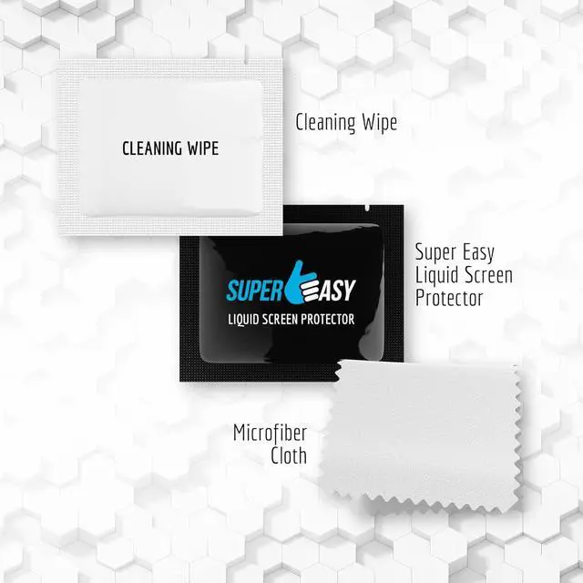 Alt view image 2 of 6 - SUPER EASY Liquid Glass Screen Protector - Wipe On Scratch and Shatter Resistant Oleophobic Nano Protection for All Phones Tablets Smart Watches Universal